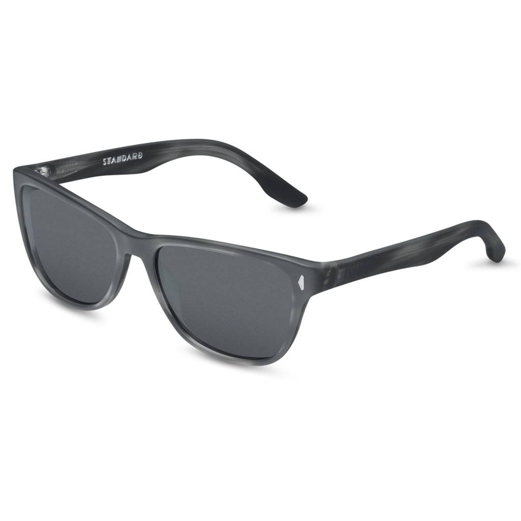 Matte Grey Tortoise Sunglasses with Grey Lenses - Standard Style -