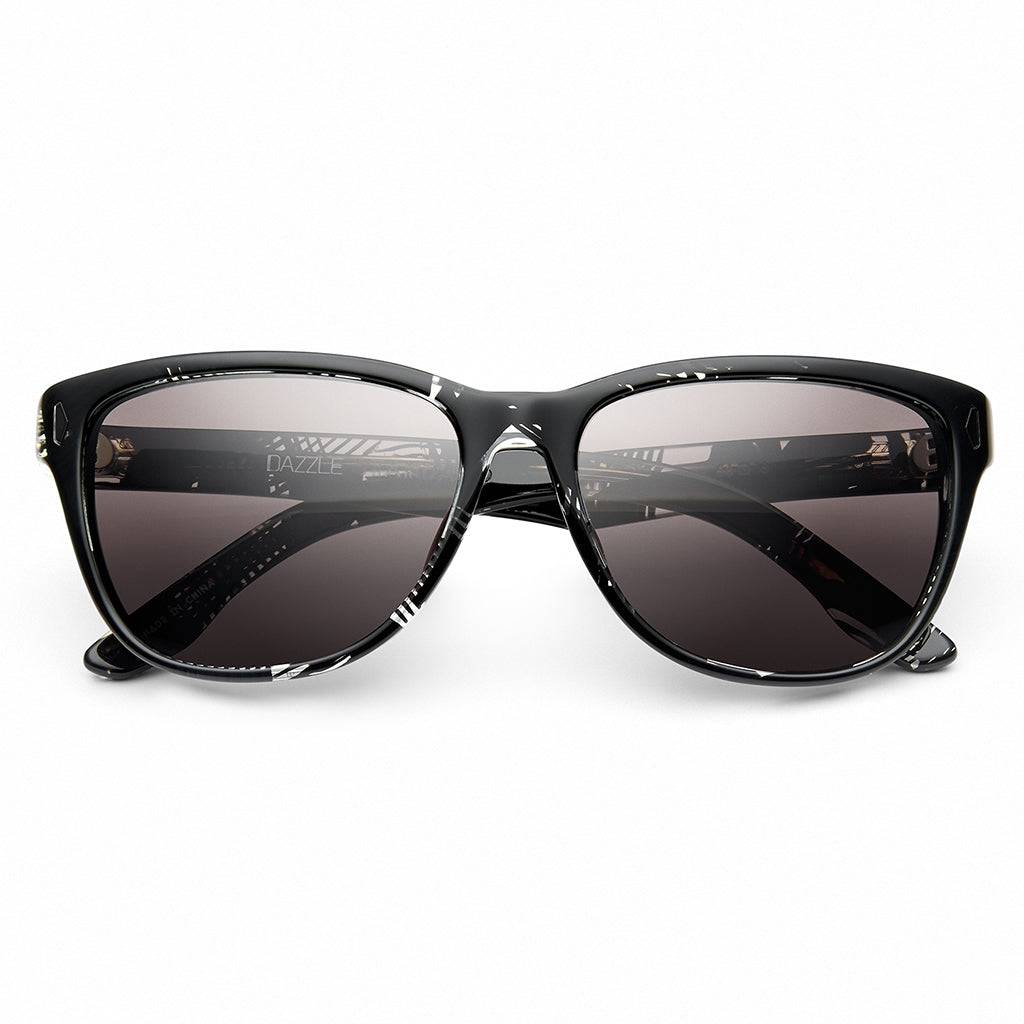 Standard Polished Dazzle Sunglasses with Grey Lens for Stunning Style -