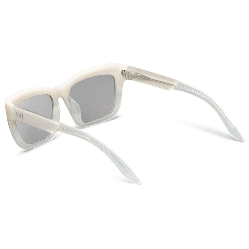 Bonnie Light Blue Sunglasses with Polished Ivory Fade and Chrome Flash Lens -