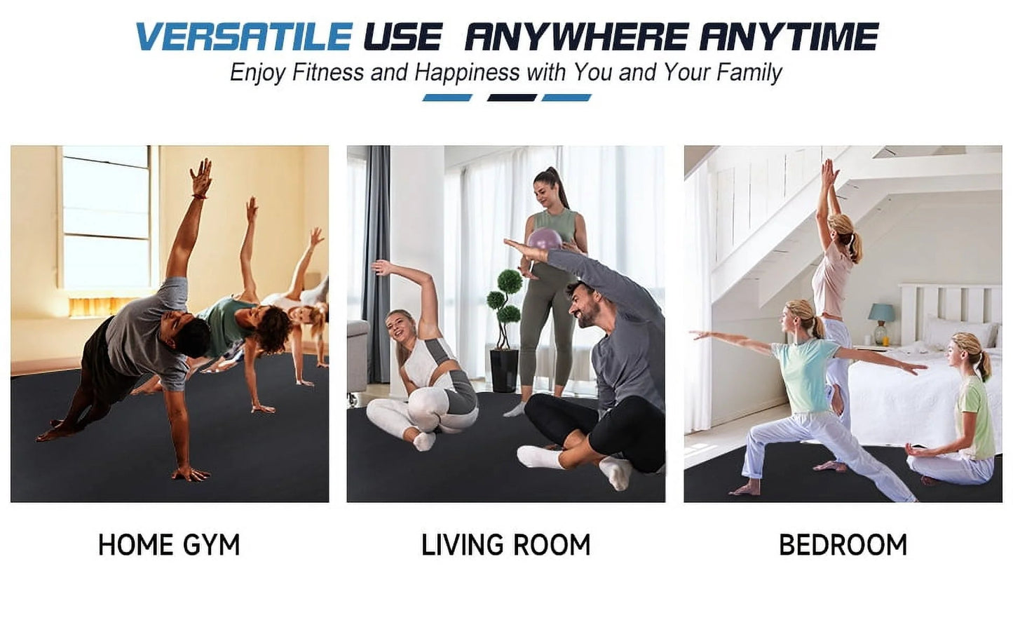 Gym Mat 12x6 for Ultimate Comfort and Stability -