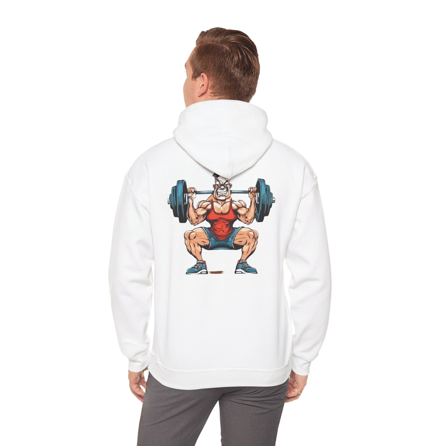 Men's Gym Hoodie - Sweat is Fat Crying | Motivational Weightlifting Apparel