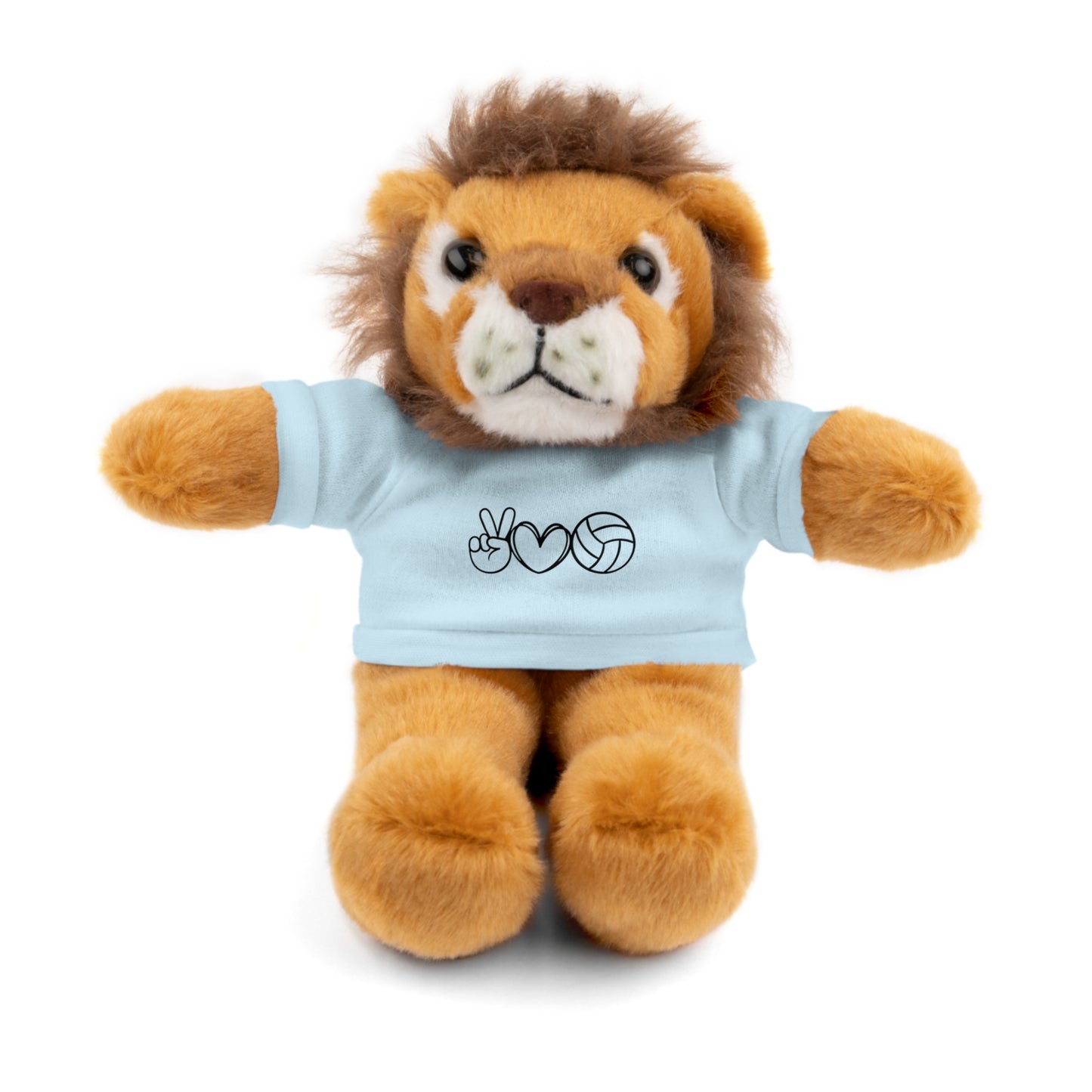 Cute Volleyball Teddy Bear with Tee, Stuffed Animal Gift