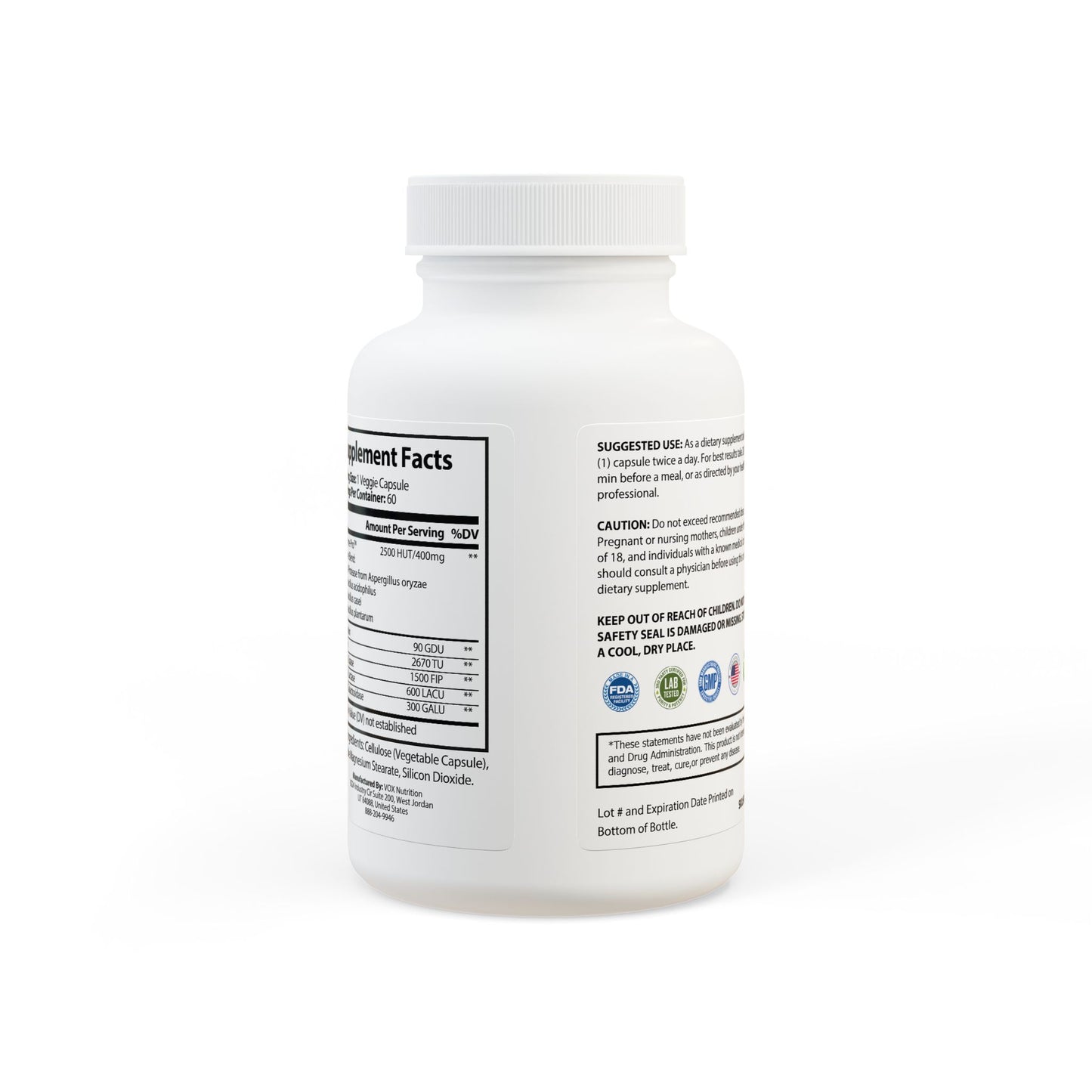 Digestive Enzyme Supplement - 60 Capsules