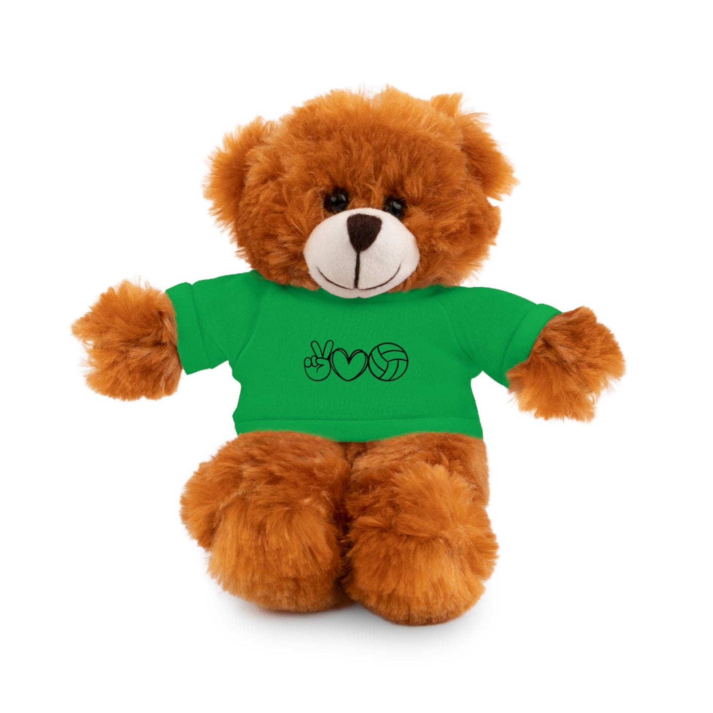Cute Volleyball Teddy Bear with Tee, Stuffed Animal Gift
