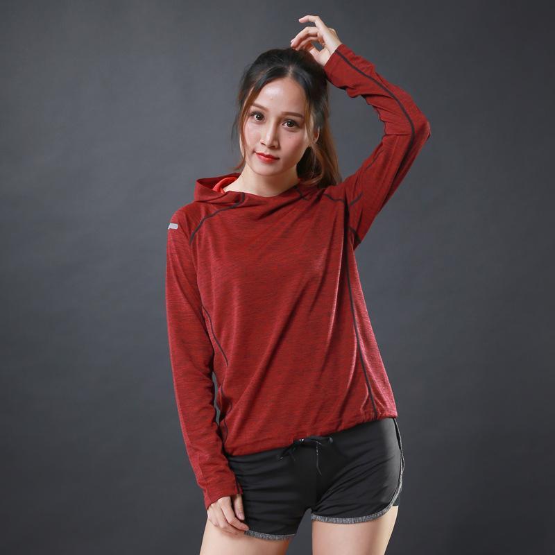 Women Long Sleeve Fitness T-Shirt - Thin Athletic Top for Activewear