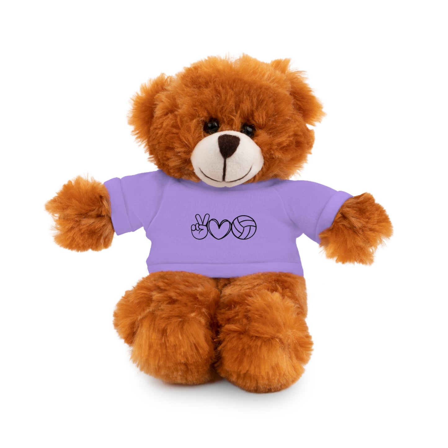 Cute Volleyball Teddy Bear with Tee, Stuffed Animal Gift