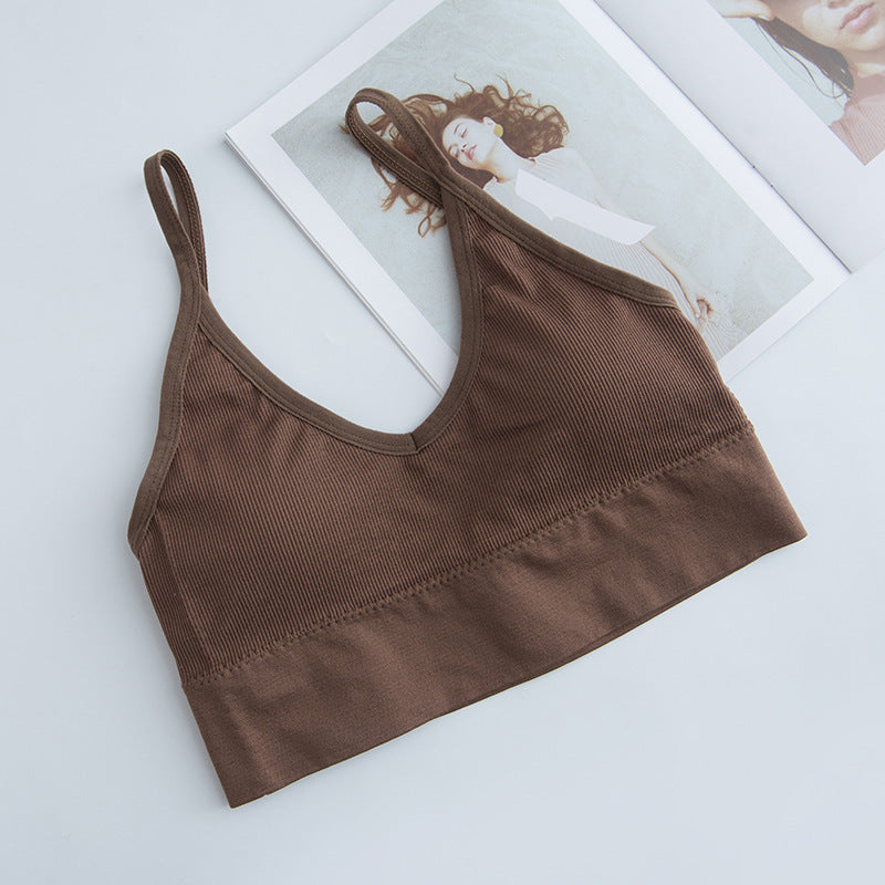 Women's Wirefree Sports Bra - Seamless Athletic Vest