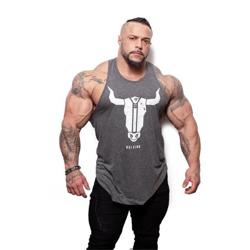 Men's Muscular Fitness Short-Sleeved Stretch Round Neck T-Shirt – Hot Style