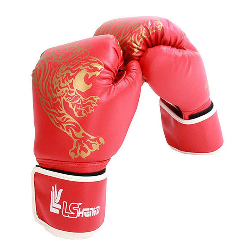 Flame Tiger Design Boxing Training Gloves
