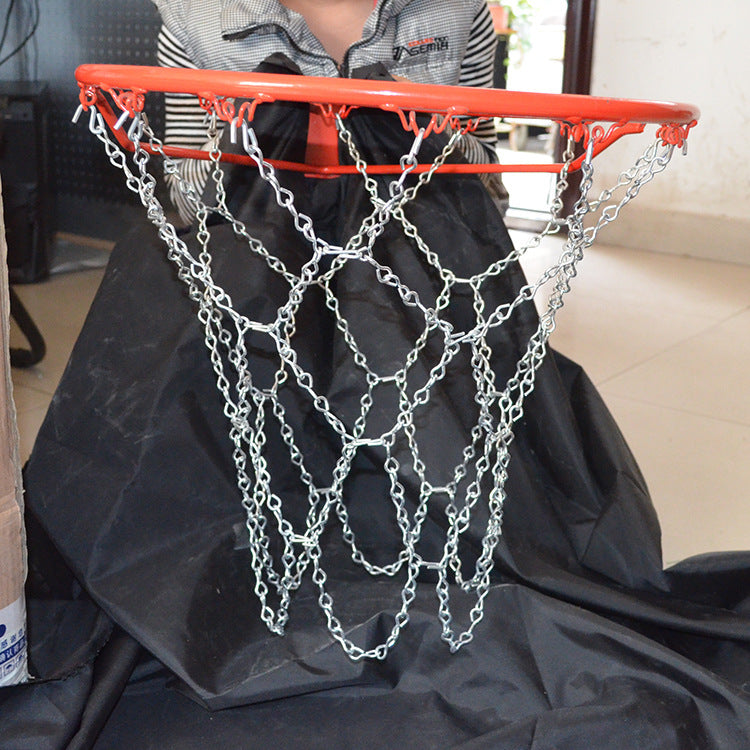 Durable Steel Basketball Net - Heavy-Duty Steel Wire Design