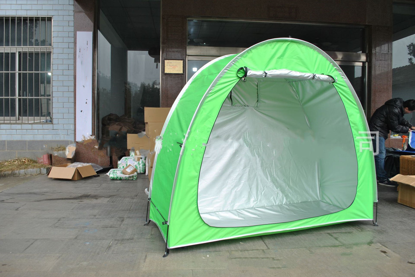Parked Mountain Bike Folding Canopy - Ultimate Protection for Your Ride