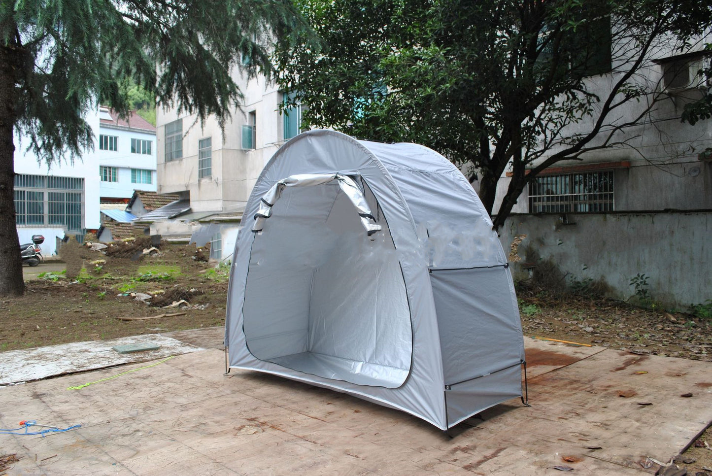 Parked Mountain Bike Folding Canopy - Ultimate Protection for Your Ride