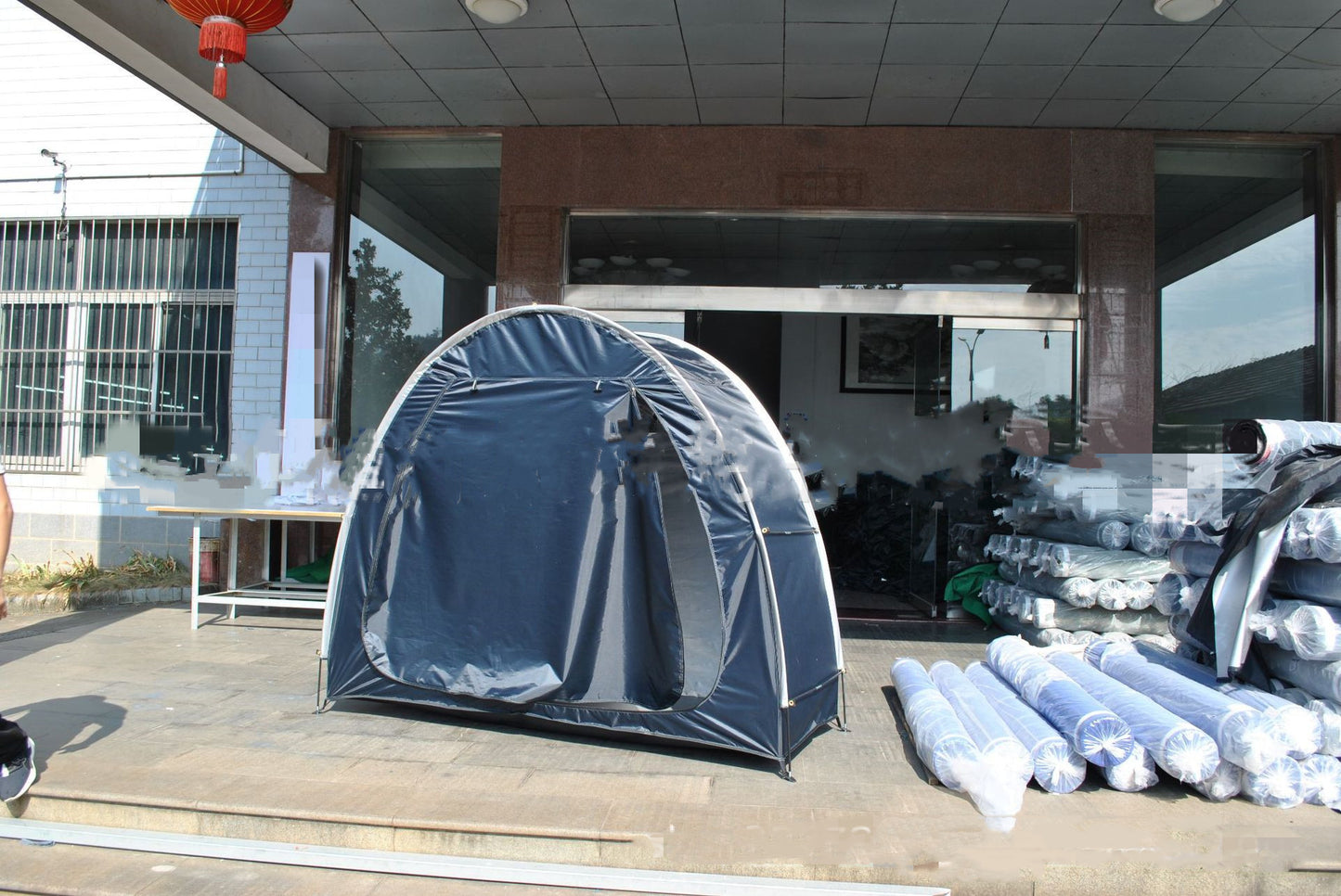 Parked Mountain Bike Folding Canopy - Ultimate Protection for Your Ride