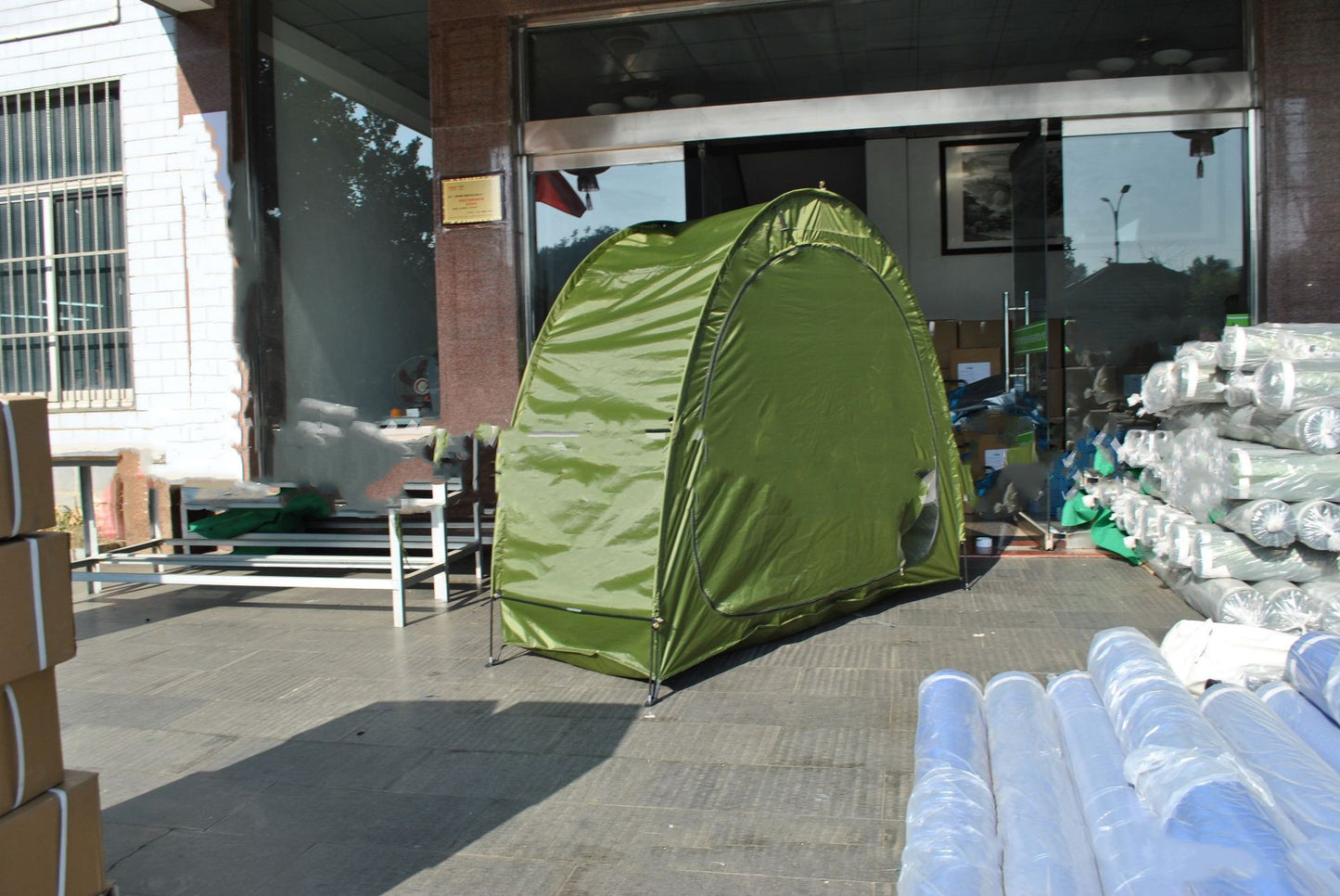 Parked Mountain Bike Folding Canopy - Ultimate Protection for Your Ride