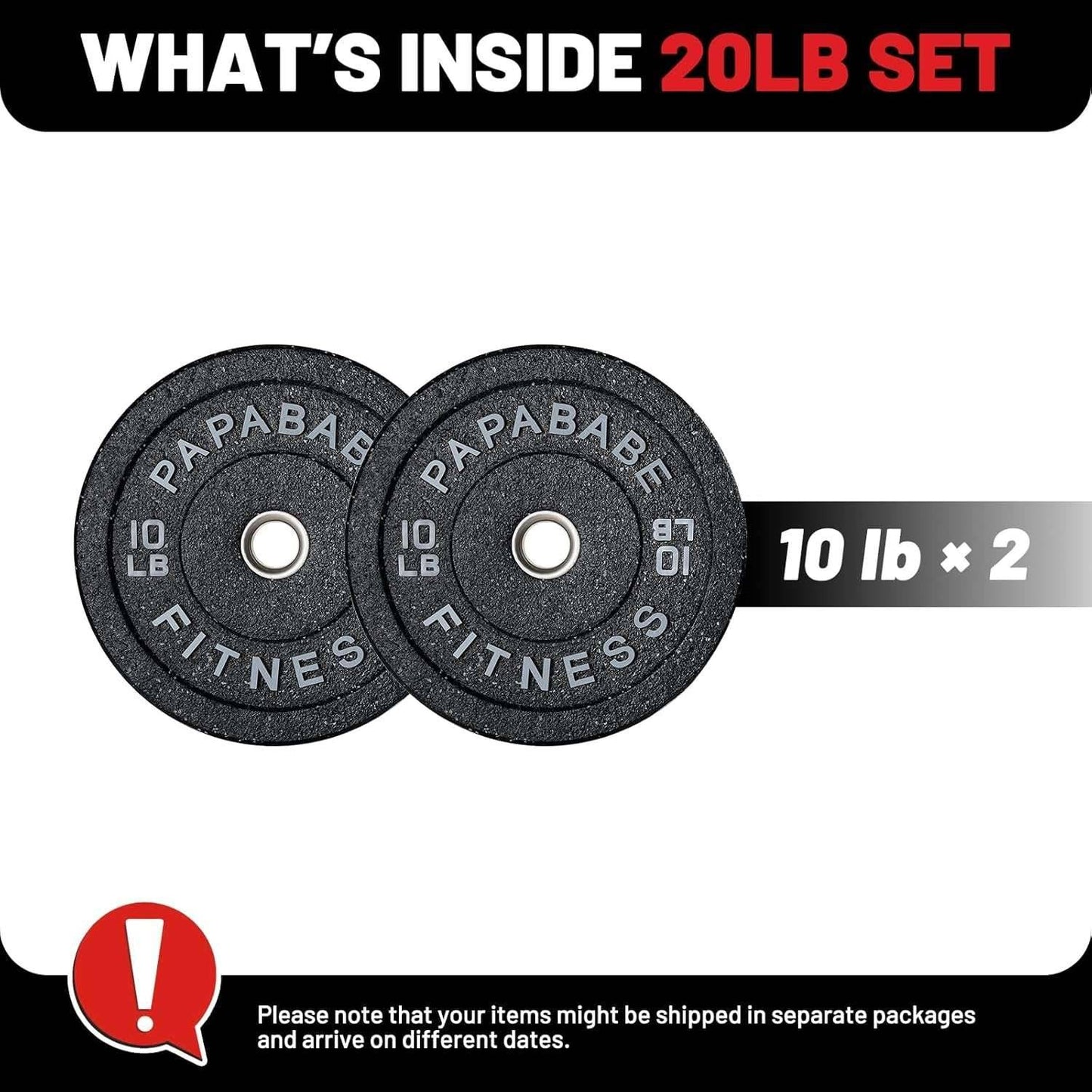 Weight Plates Set - Durable Rubber Weight Plates Set for Ultimate Floor Protection -