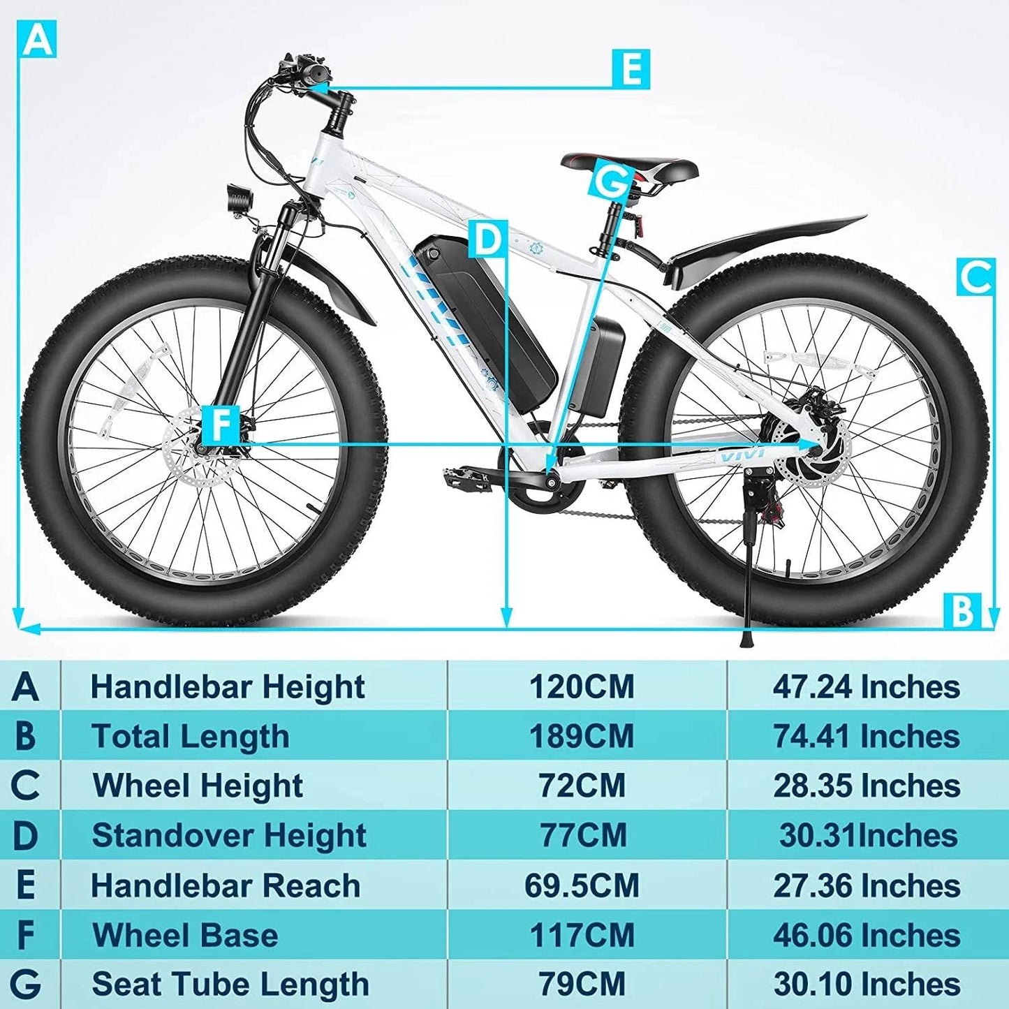 Electric Bike 26" X 4.0 Fat Tire Electric Bike All Terrain 48V 500W -