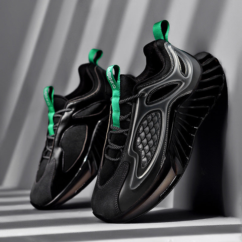 Wide Size Running Shoes - Men's Low-Top Sports Shoes