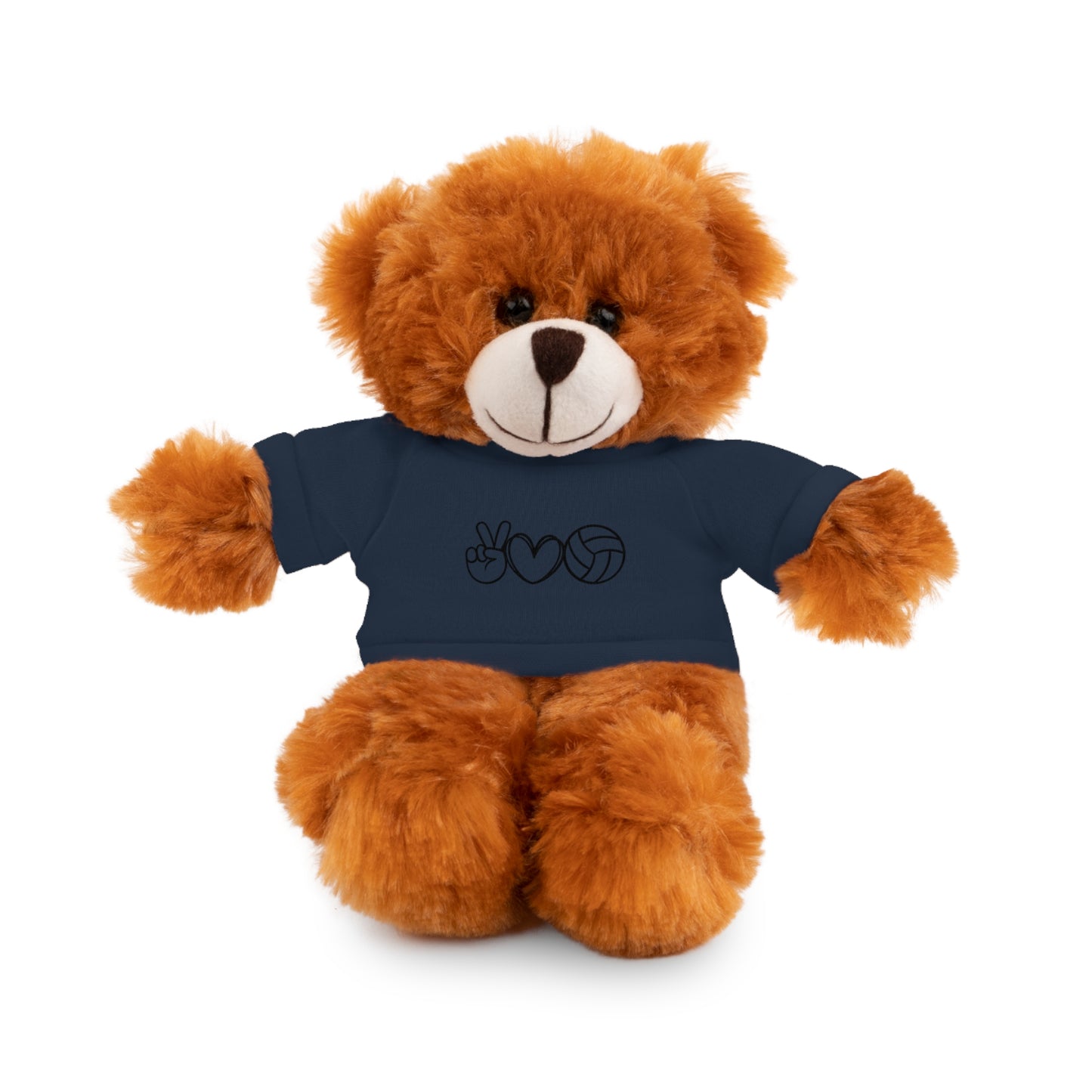 Cute Volleyball Teddy Bear with Tee, Stuffed Animal Gift