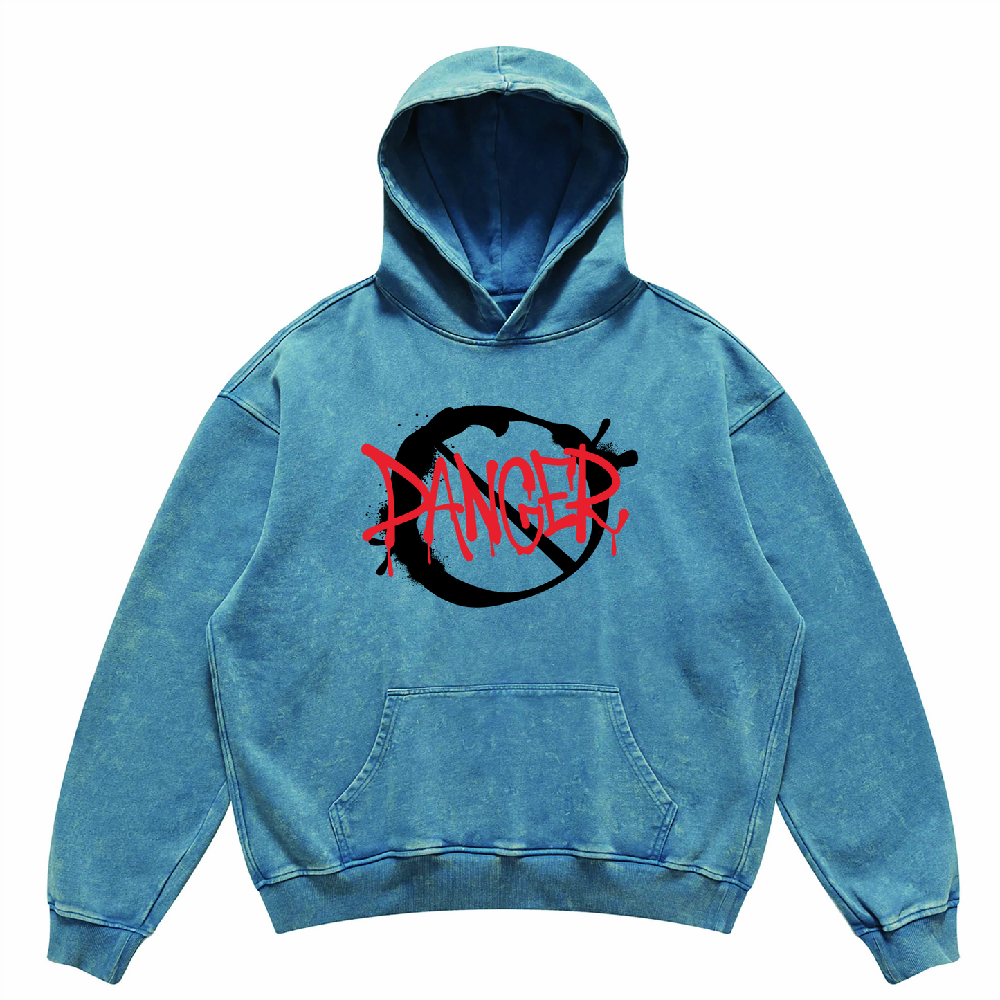 Men's Oversized Faded Hoodie