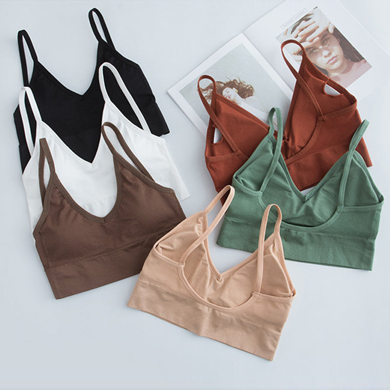 Women's Wirefree Sports Bra - Seamless Athletic Vest