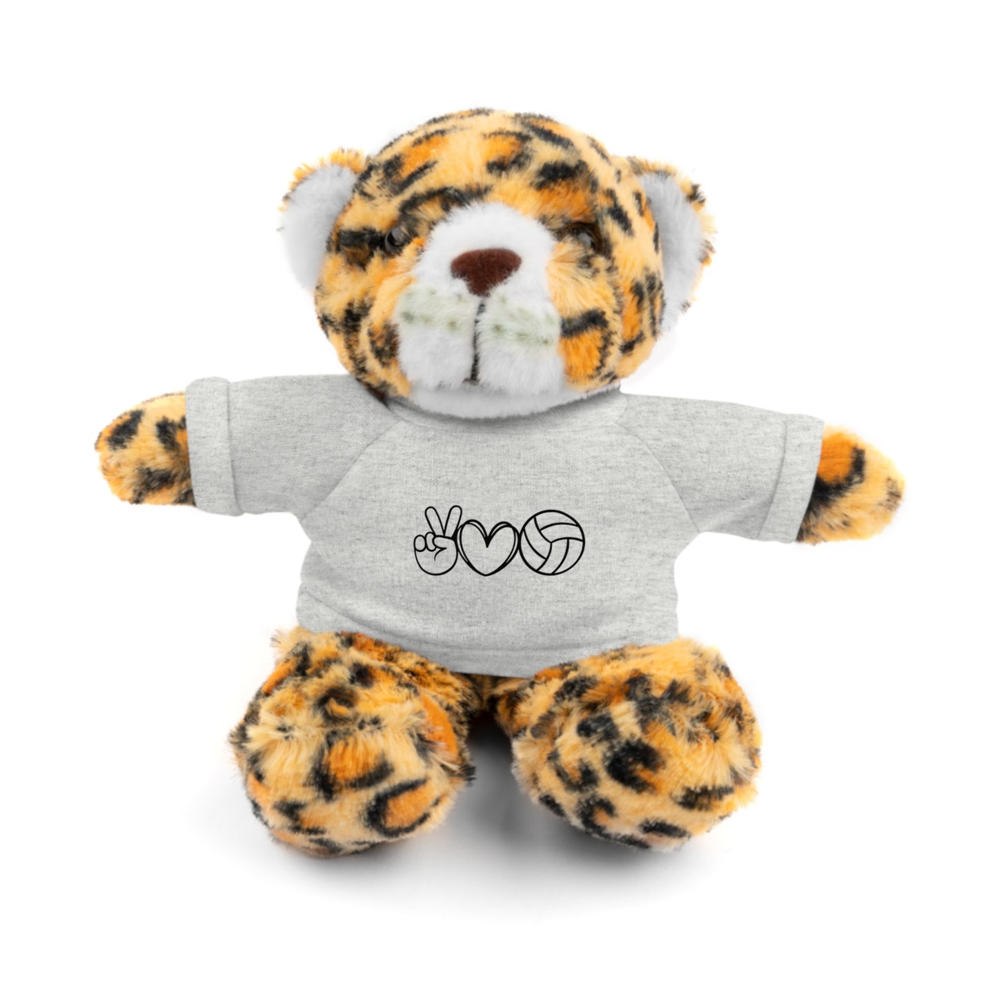 Cute Volleyball Teddy Bear with Tee, Stuffed Animal Gift