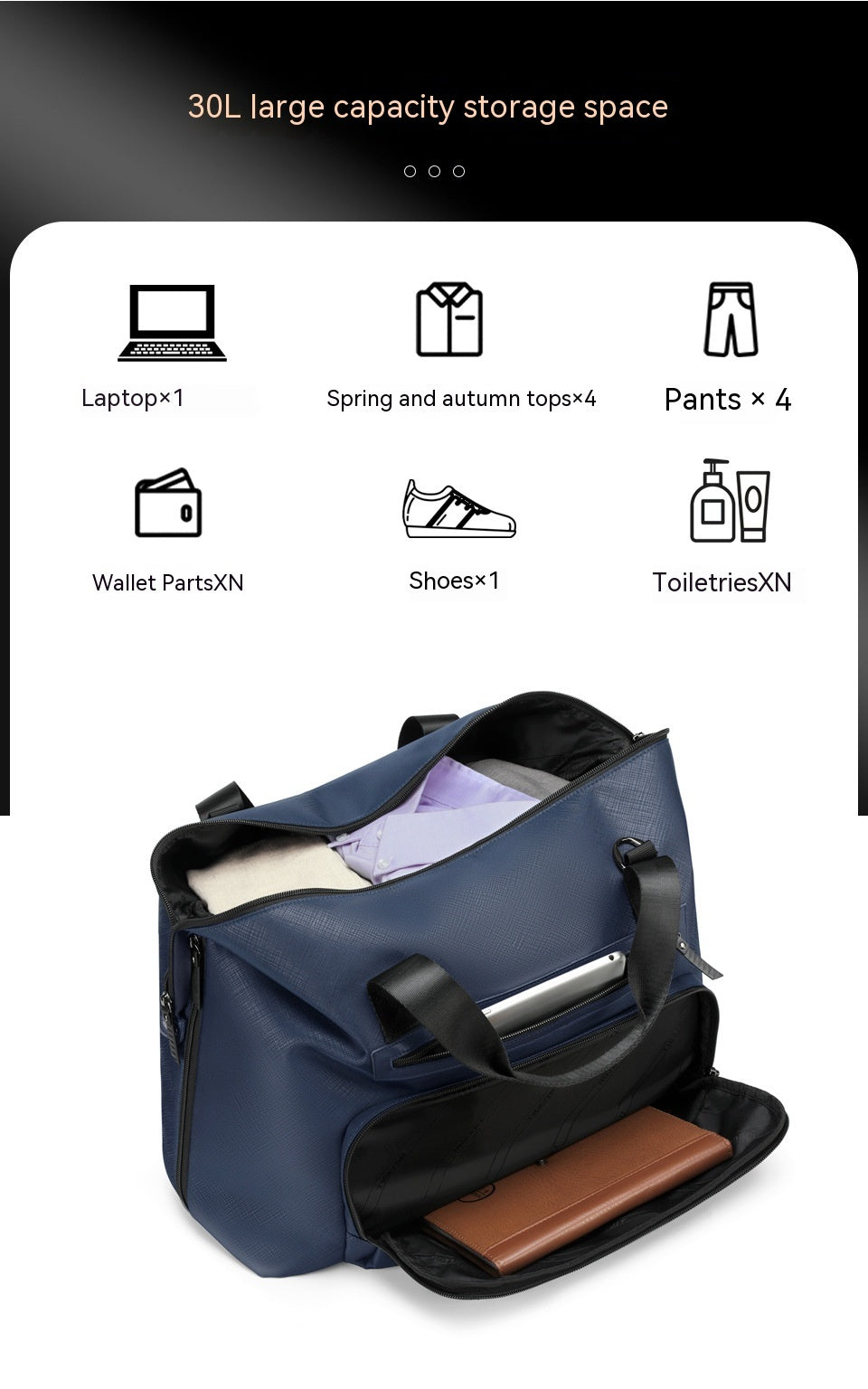 Men's Portable Gym Bag - Outdoor & Travel Ready