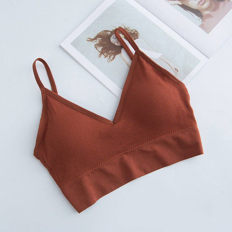 Women's Wirefree Sports Bra - Seamless Athletic Vest