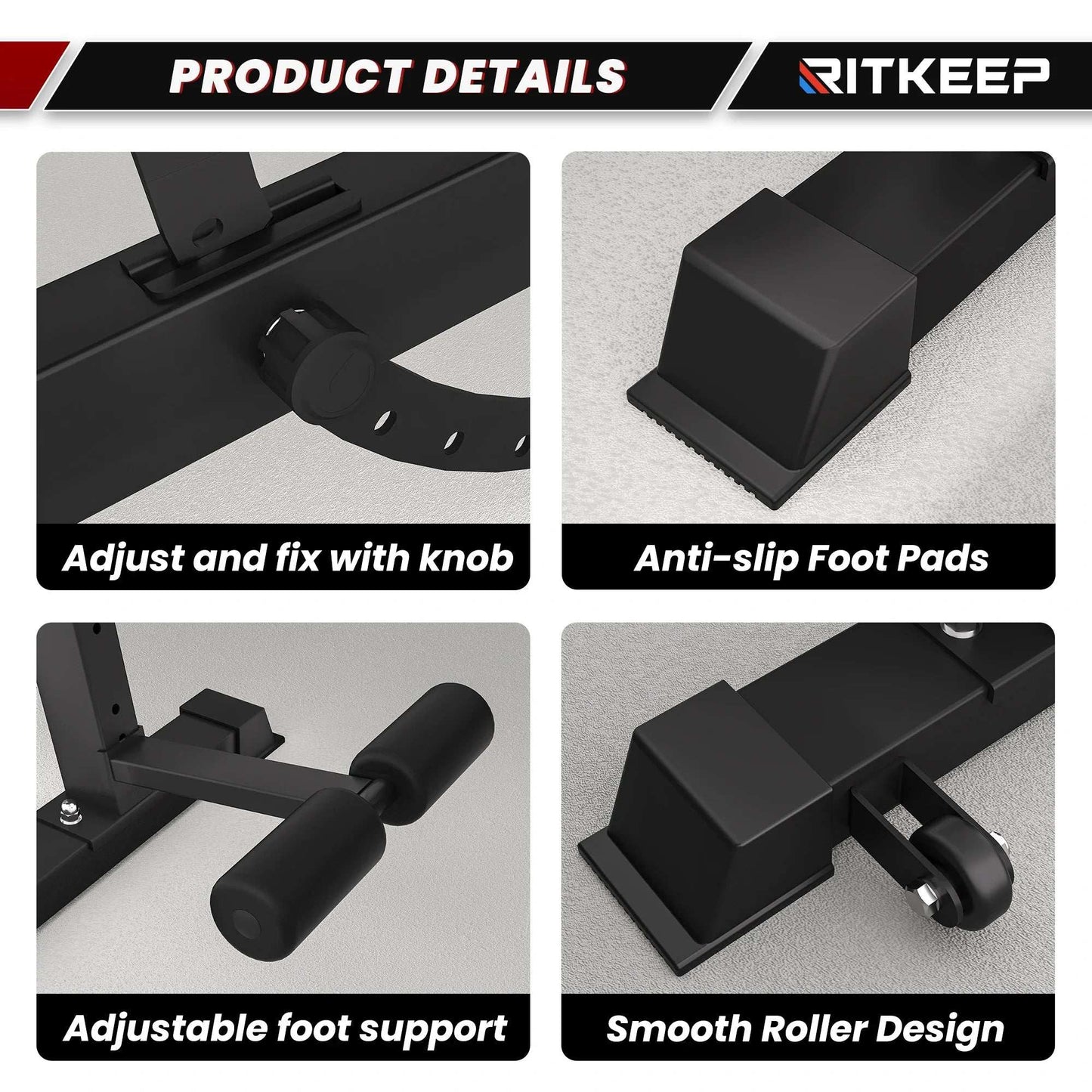 Foldable Adjustable Weight Bench with Leg Attachment for Versatile Workouts -