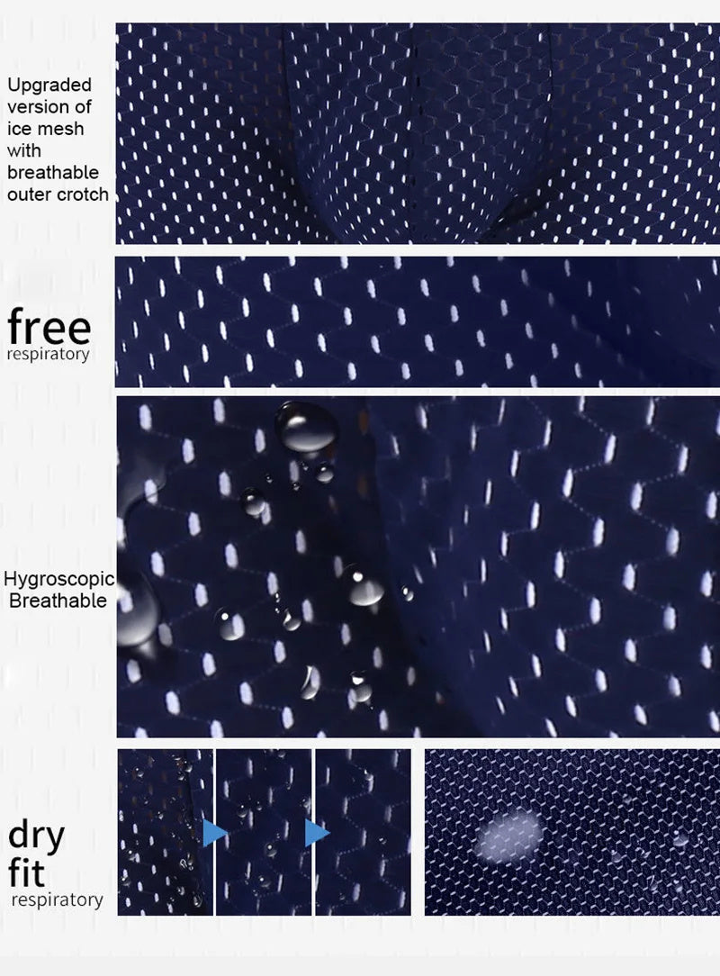 Men's Breathable Boxers - Mesh Ice Thin Summer Shorts
