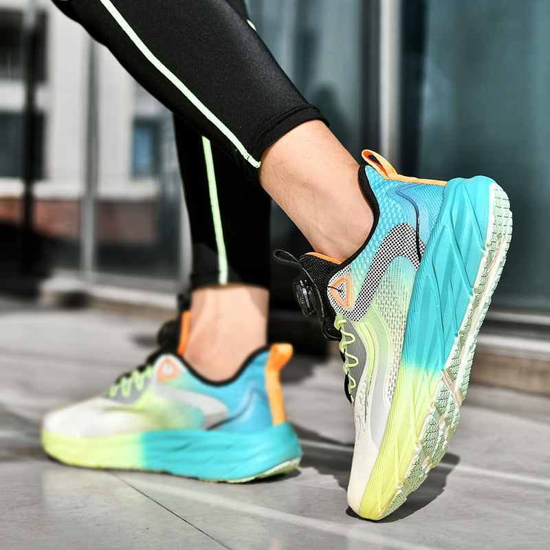 Wide Size Breathable Running Shoes - Mesh & Soft Bottom