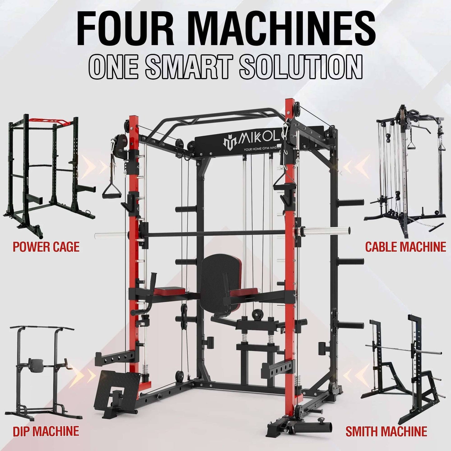 All-In-One Smith Machine – The Ultimate Functional Trainer for Your Home Gym -
