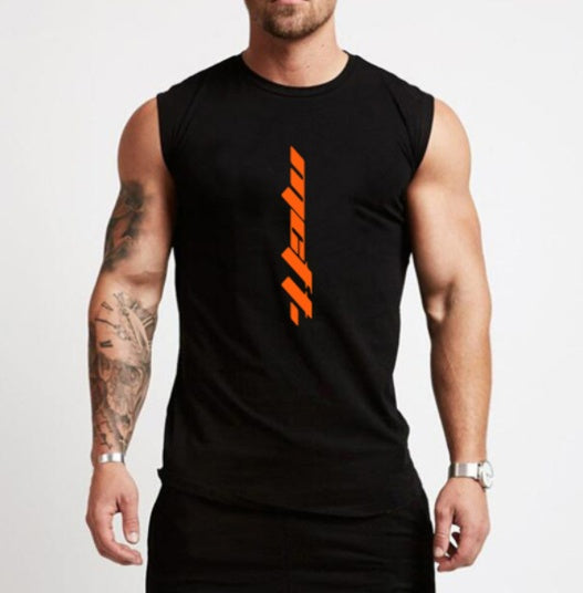 Men's Gym Tank Top - Cotton Sleeveless Fitness Shirt for Optimal Comfort -