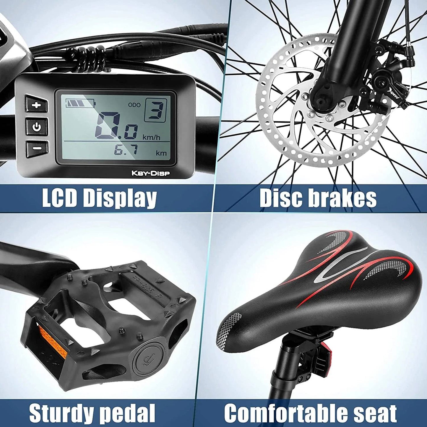 Electric Bike 26" X 4.0 Fat Tire Electric Bike All Terrain 48V 500W -
