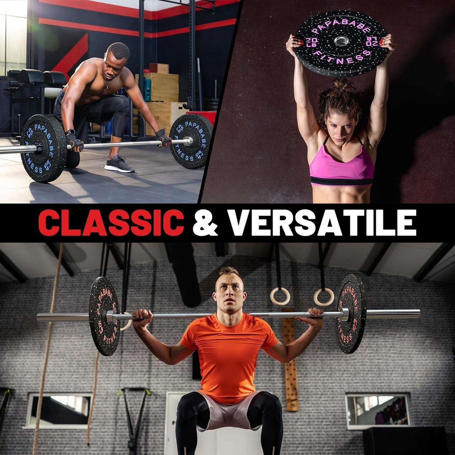Weight Plates Set - Durable Rubber Weight Plates Set for Ultimate Floor Protection -