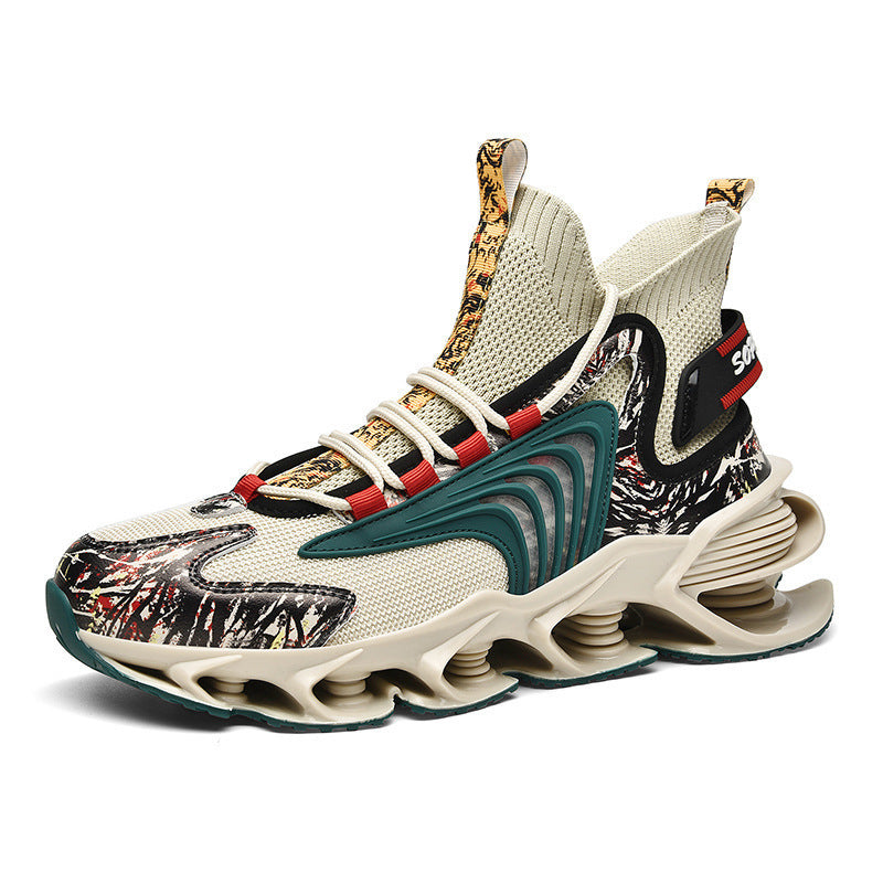 Large Size Mesh Shoes - Men's Flying Woven Design