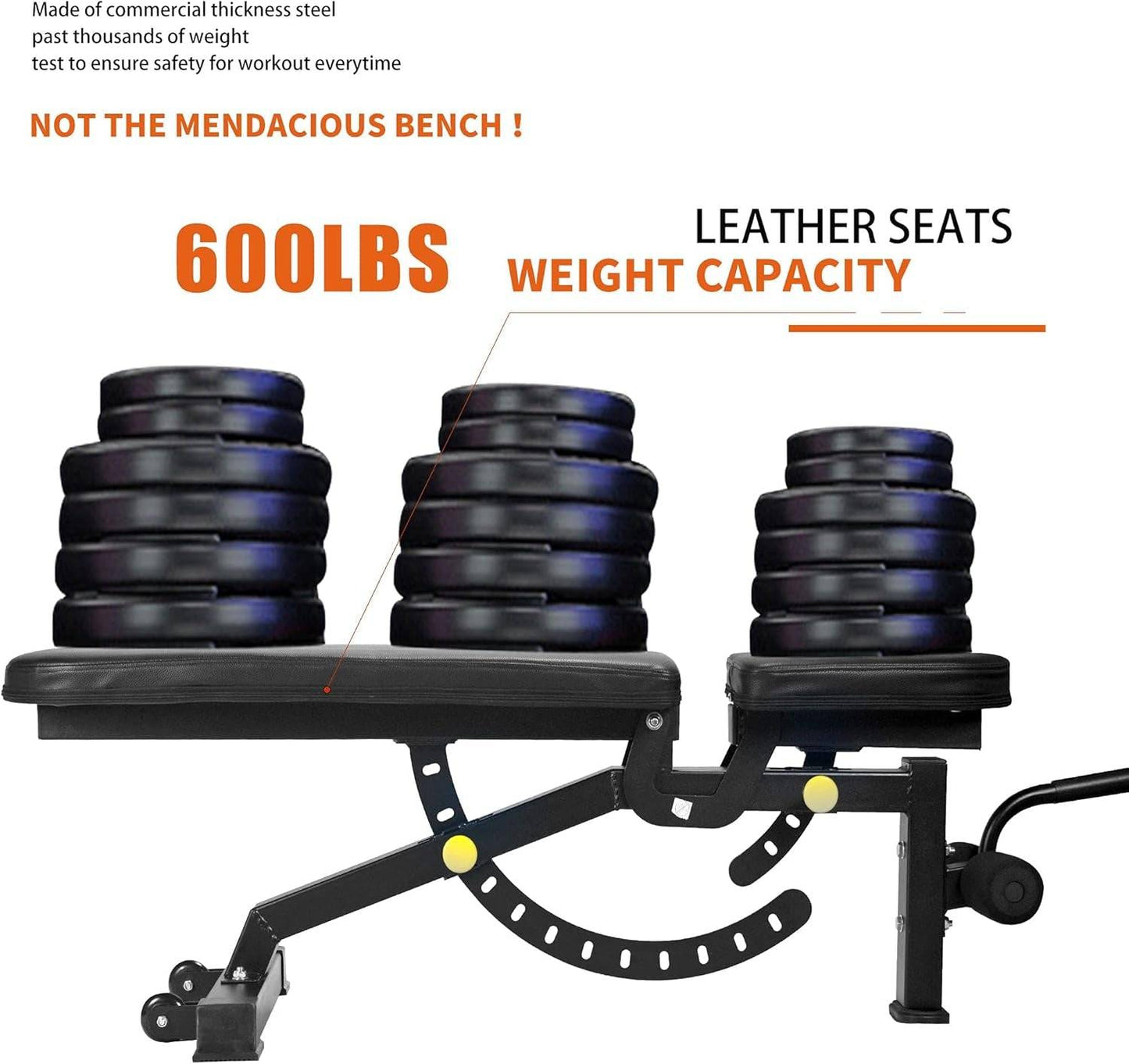 Home Gym Weight Bench - Adjustable Weight Bench for Total Body Workout -