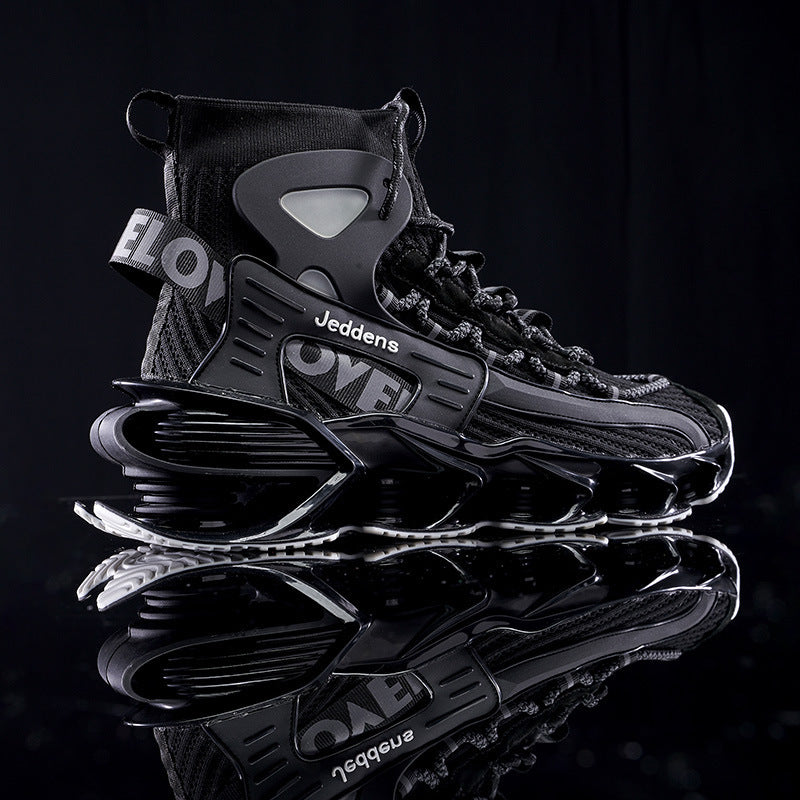 Elevate Your Style - Men's Thick-Soled Basketball Sneakers