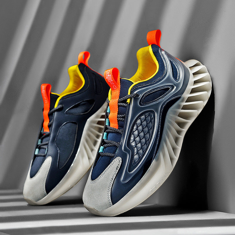 Wide Size Running Shoes - Men's Low-Top Sports Shoes