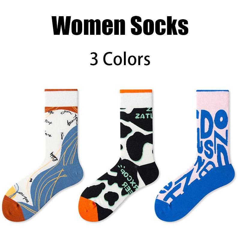 3 Pairs Women Colorful Compression Running Anti-odor And Breathable Socks - HOPE Athlete Apparel & Wellness