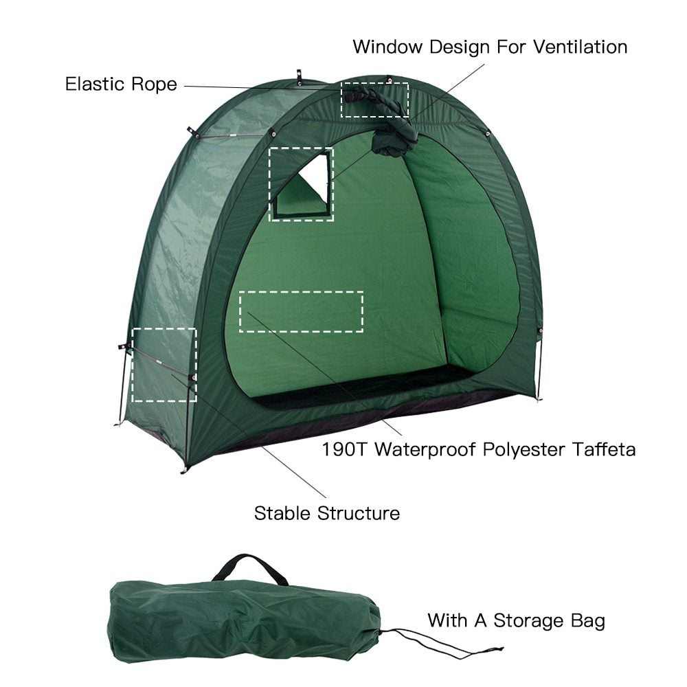 Parked Mountain Bike Folding Canopy - Ultimate Protection for Your Ride