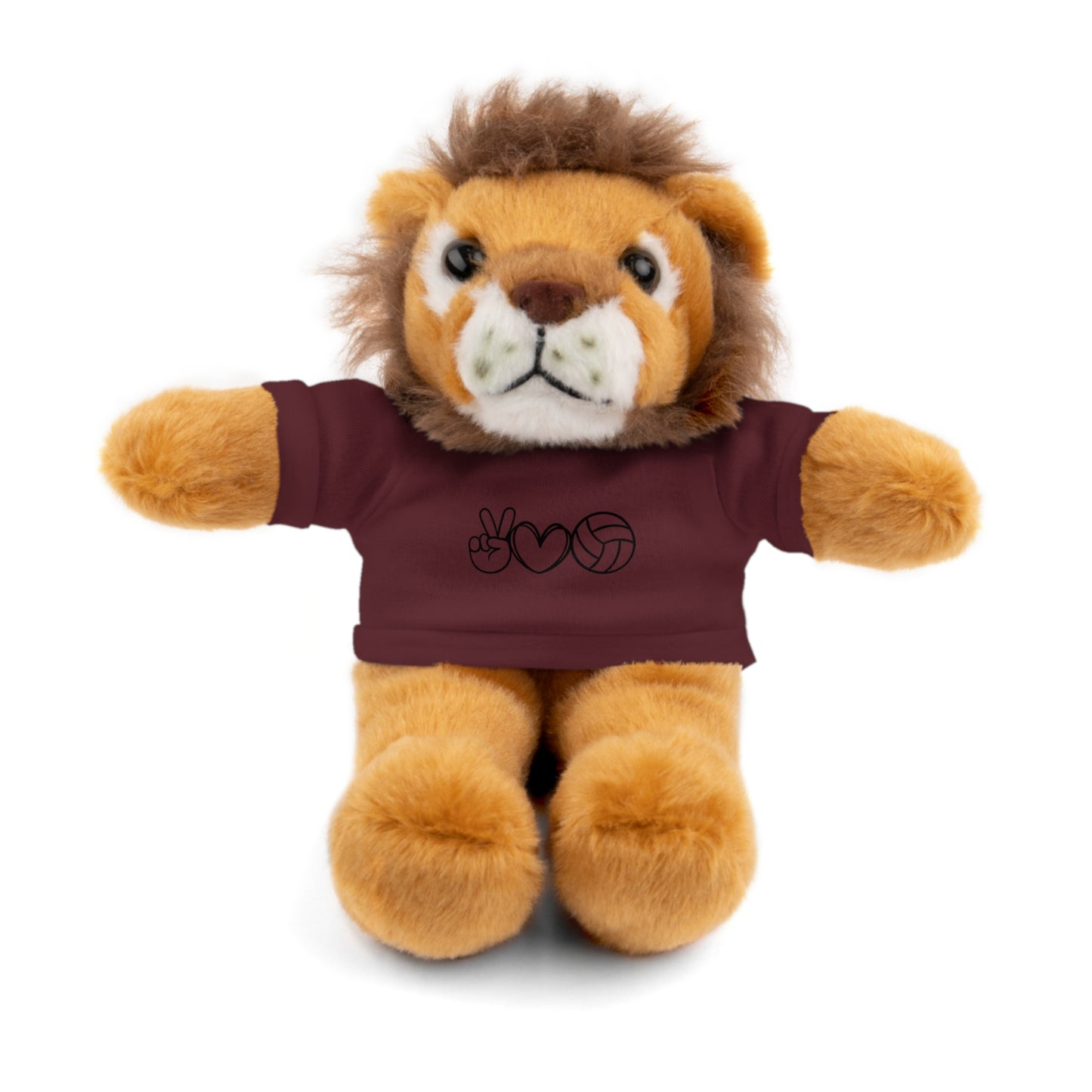 Cute Volleyball Teddy Bear with Tee, Stuffed Animal Gift