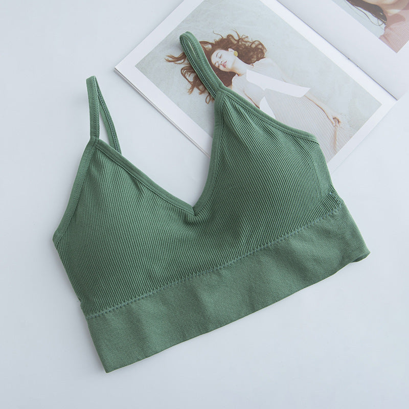 Women's Wirefree Sports Bra - Seamless Athletic Vest