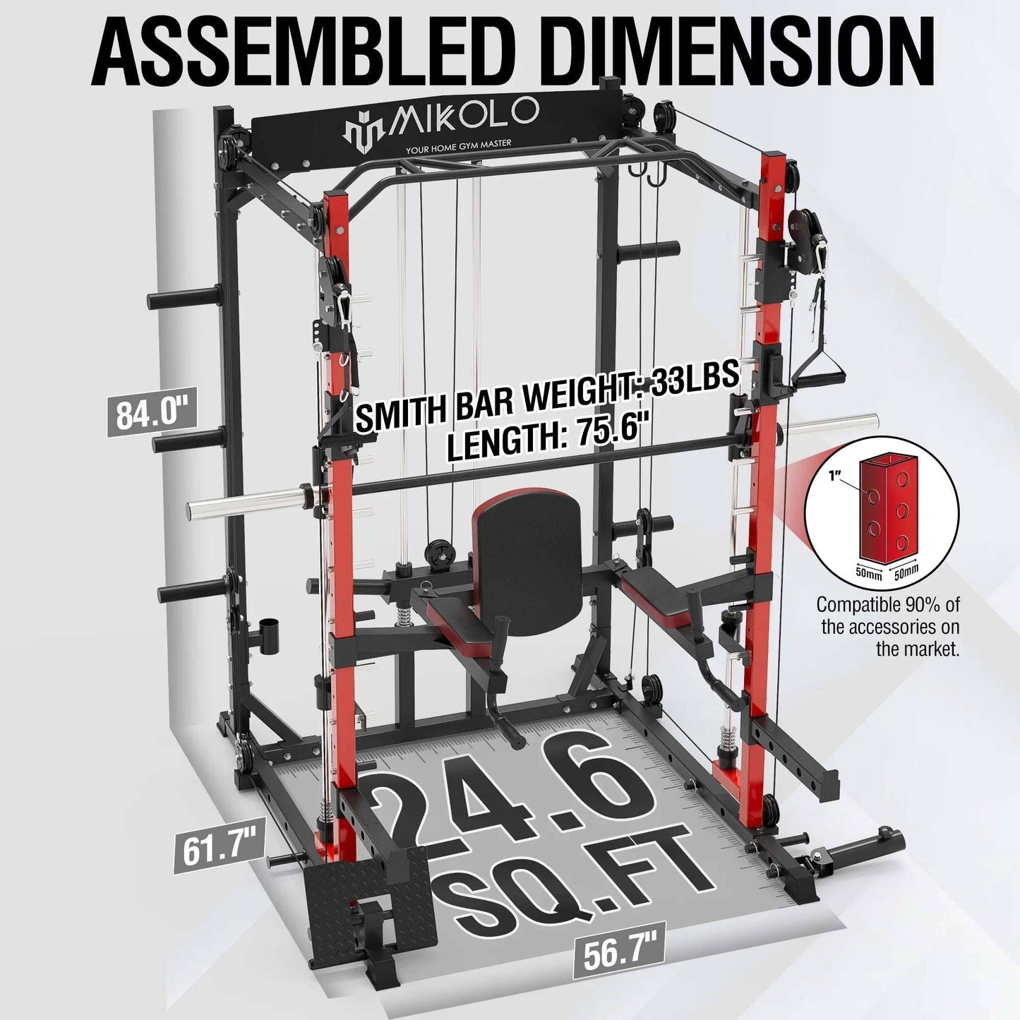 All-In-One Smith Machine – The Ultimate Functional Trainer for Your Home Gym -