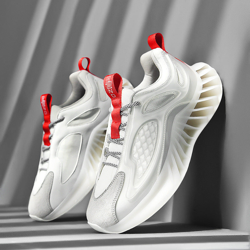 Wide Size Running Shoes - Men's Low-Top Sports Shoes