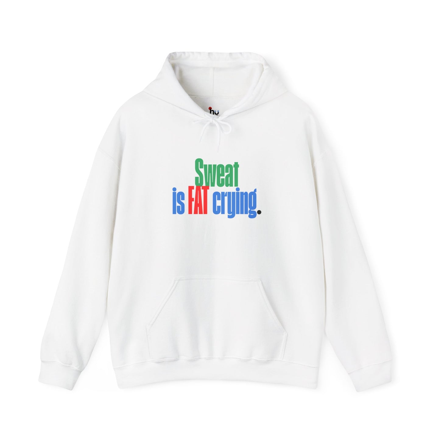 Men's Gym Hoodie - Sweat is Fat Crying | Motivational Weightlifting Apparel