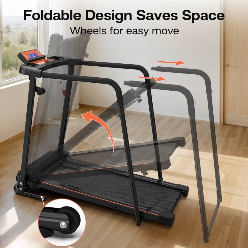 Rehabilitation Treadmill for Seniors - 2.5HP Motor with 12 Safe Recovery Programs -