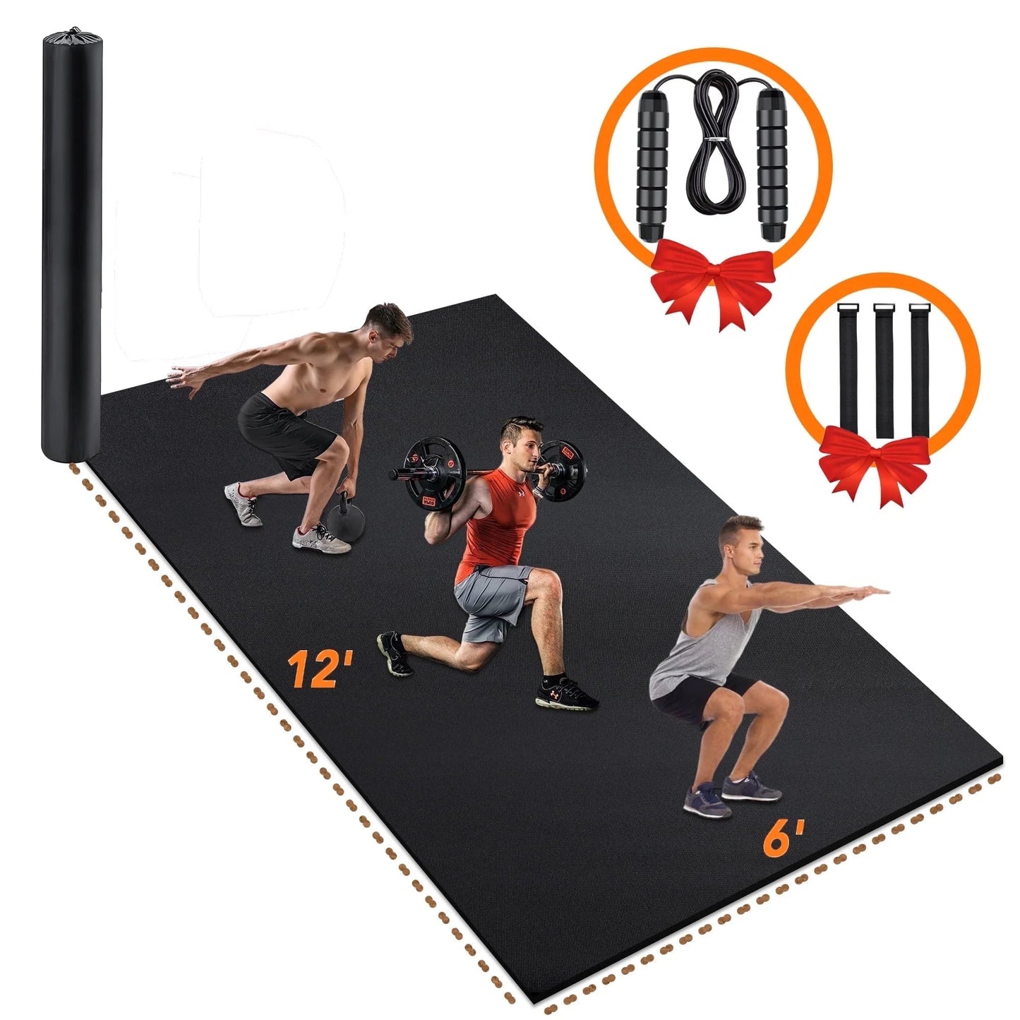 Gym Mat 12x6 for Ultimate Comfort and Stability -