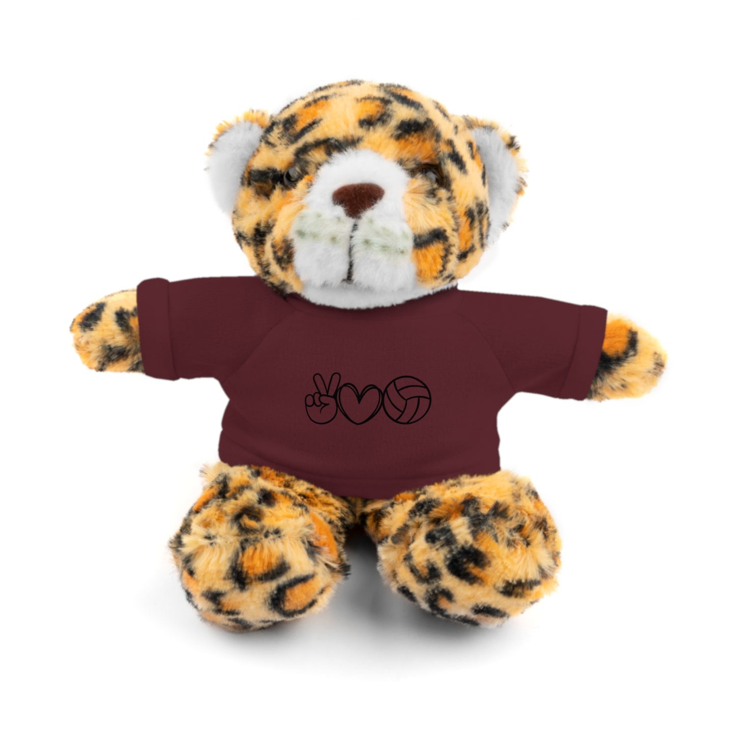Cute Volleyball Teddy Bear with Tee, Stuffed Animal Gift