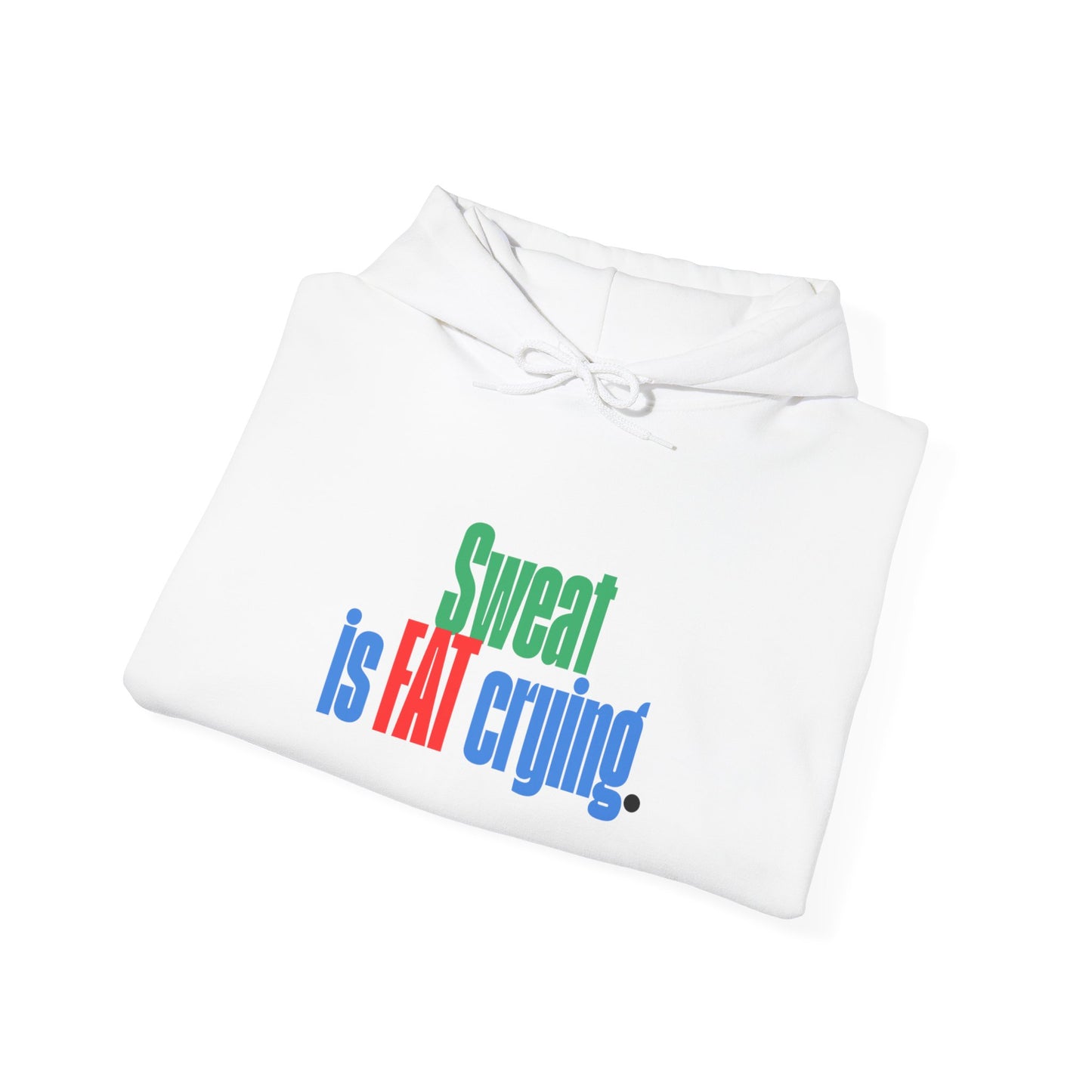 Men's Gym Hoodie - Sweat is Fat Crying | Motivational Weightlifting Apparel