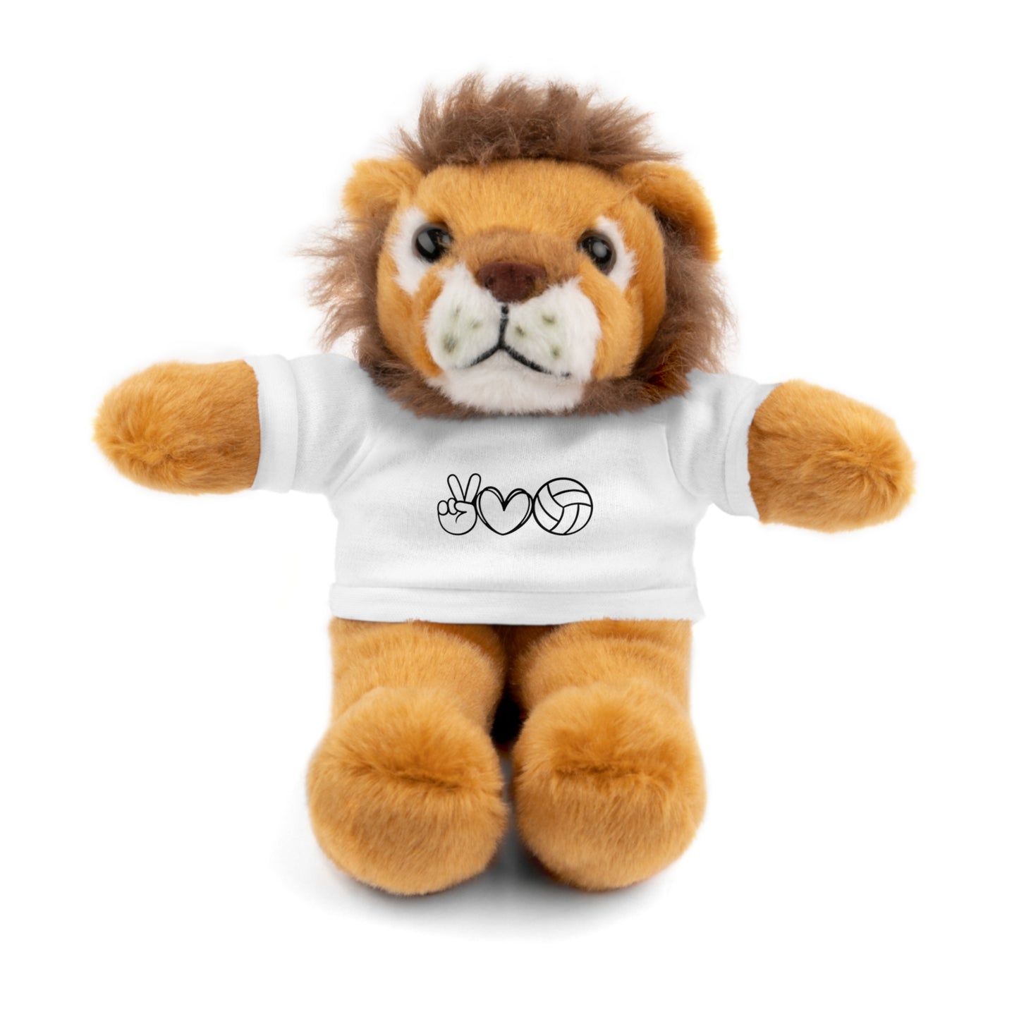 Cute Volleyball Teddy Bear with Tee, Stuffed Animal Gift